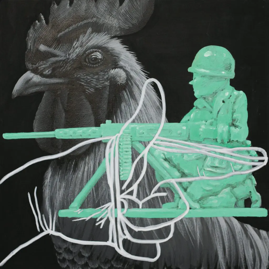 Abel Alejandre & Chales Swenson's "Untitled (Soldier)," 2017, at Coagula Curatorial (Courtesy the artists and Coagula Curatorial, L.A.) 