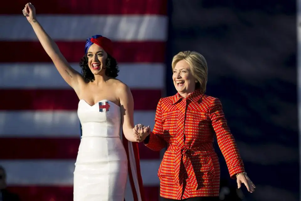 Hillary Clinton Makes a Bold Fashion Switch With a Push from a Pop Superstar: If the Shoe Fits…