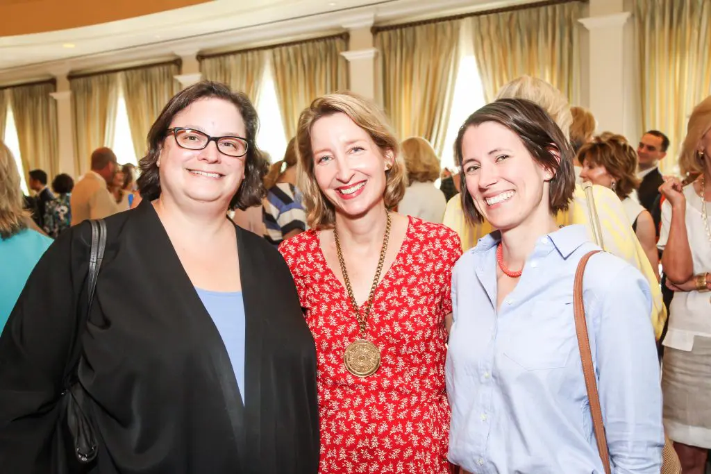 Luncheon chair Cindi Strauss, Mary Headrick, Anna Walker at HCCC Luncheon 2017. (Courtesy HCCC)