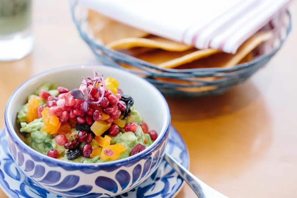 SumoMaya debuts its first Houston location this June serving its signature Mexican-Asian fusion cuisine like this pomegranate guacamole. 