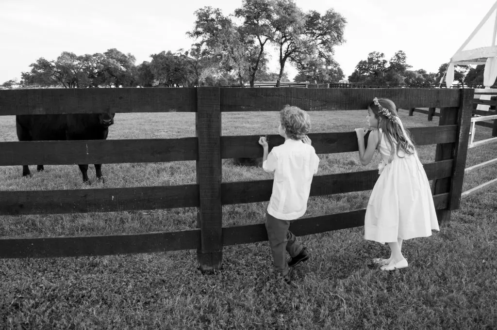 The groom’s cousins, Jacob Smith, Emma Scott Smith
