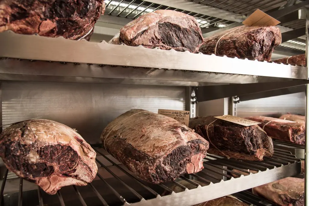 Central Market's dry-aged is aged in store for a minimum of 21 days.