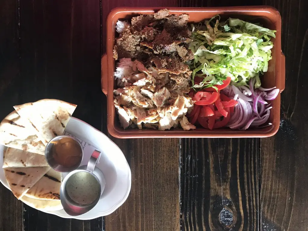 You can only snag Helen's gyro selection during lunch time. 