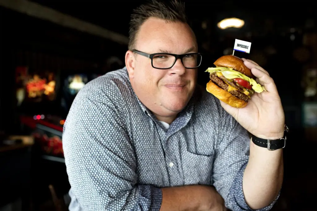 Chef Chris Shepherd is the first chef to offer the phenomena that is the Impossible Burger in Texas. (All photos courtesy Impossible Burger) 