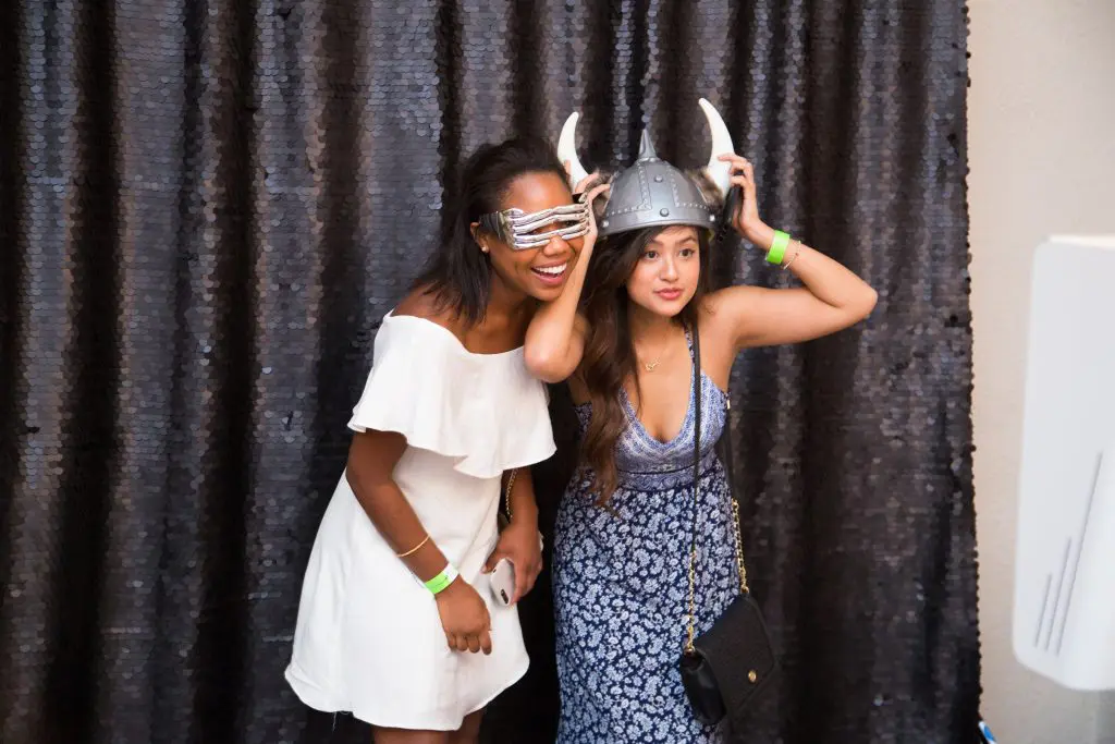 Guests had a blast in the Ham & Cheese Photo Booth. 
