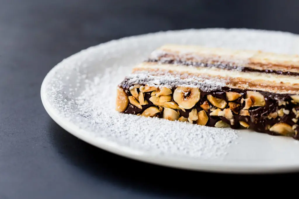 For dessert: Adults only marjolaine with hazelnuts