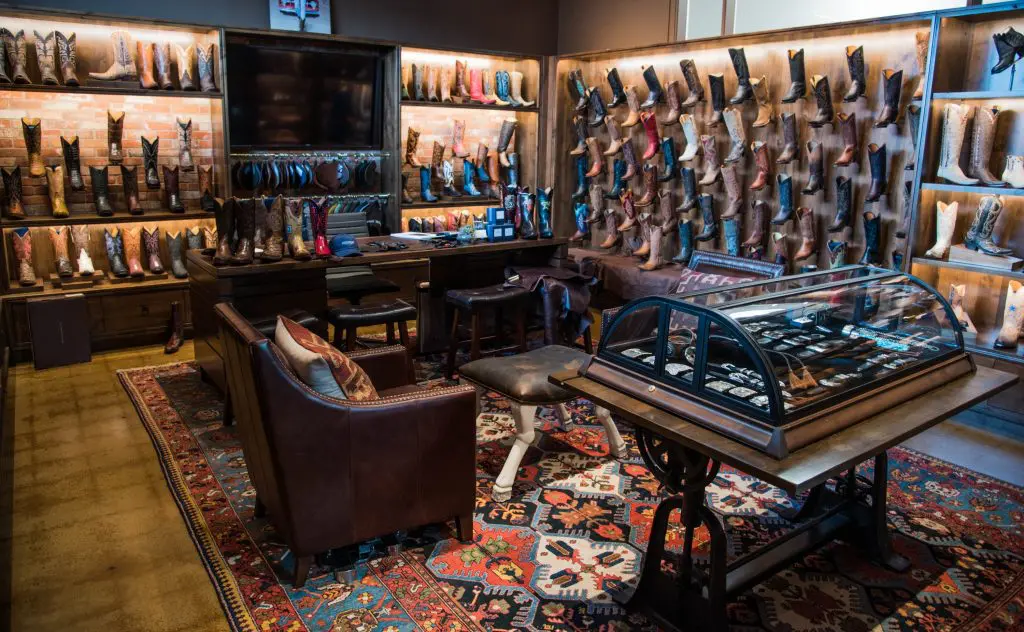 Lucchese Dallas showroom