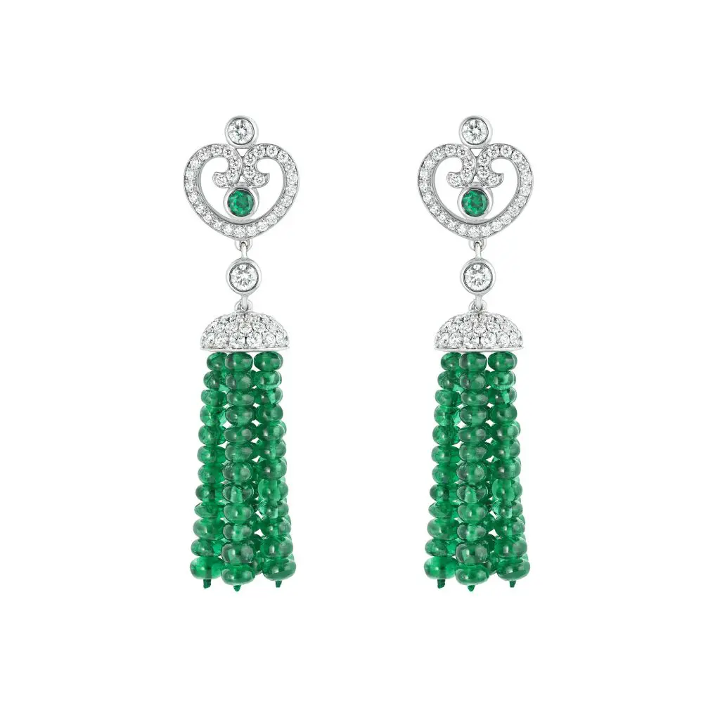 Fabergé Imperial Collection Emerald Tassel Earrings