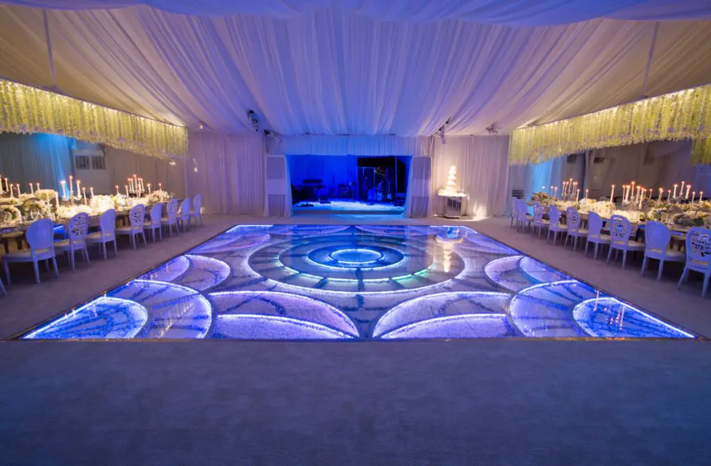 Jim Crane and Whitney Wheeler's wedding reception invoked a fantasy land.