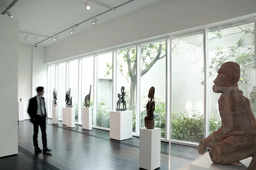 The Menil's African art galleries,  one of four collecting areas of focus
