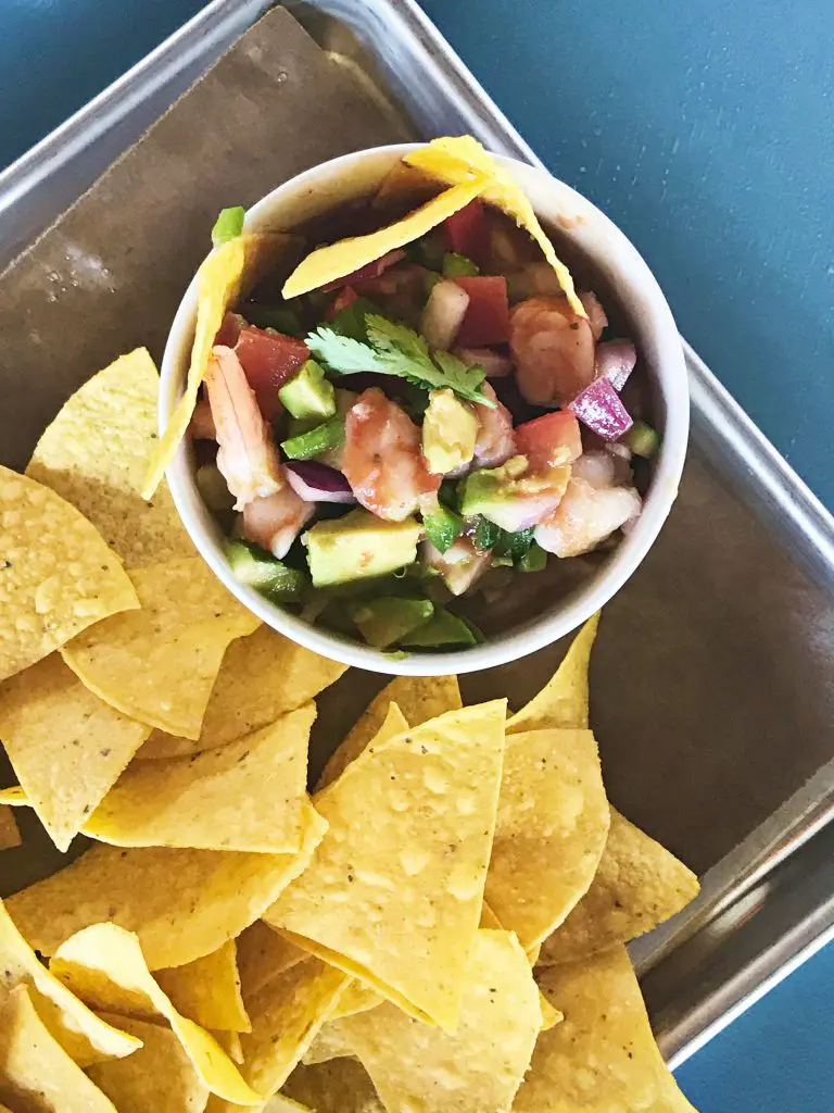 Shrimp and avocado Campechana at FM Kitchen and Bar 