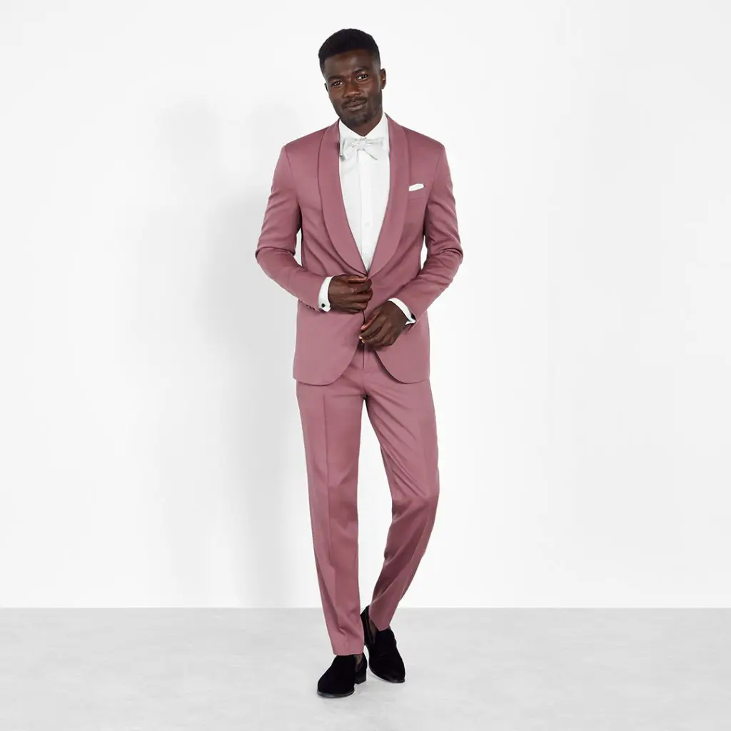 Rose Shawl Collar Tuxedo