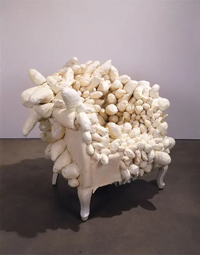 Yayoi Kusama's "Accumulation," 1962-1964, at Dallas Museum of Art, one of two Kusamma works in the DMA collection prior to the acquisition of the new Kusama "Infinity Mirror Room."  (© Yayoi Kusama)