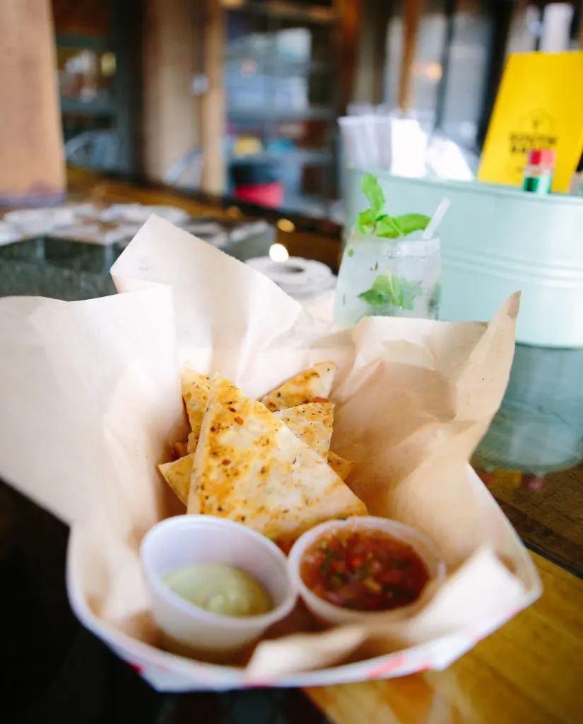Seafood quesadillas 