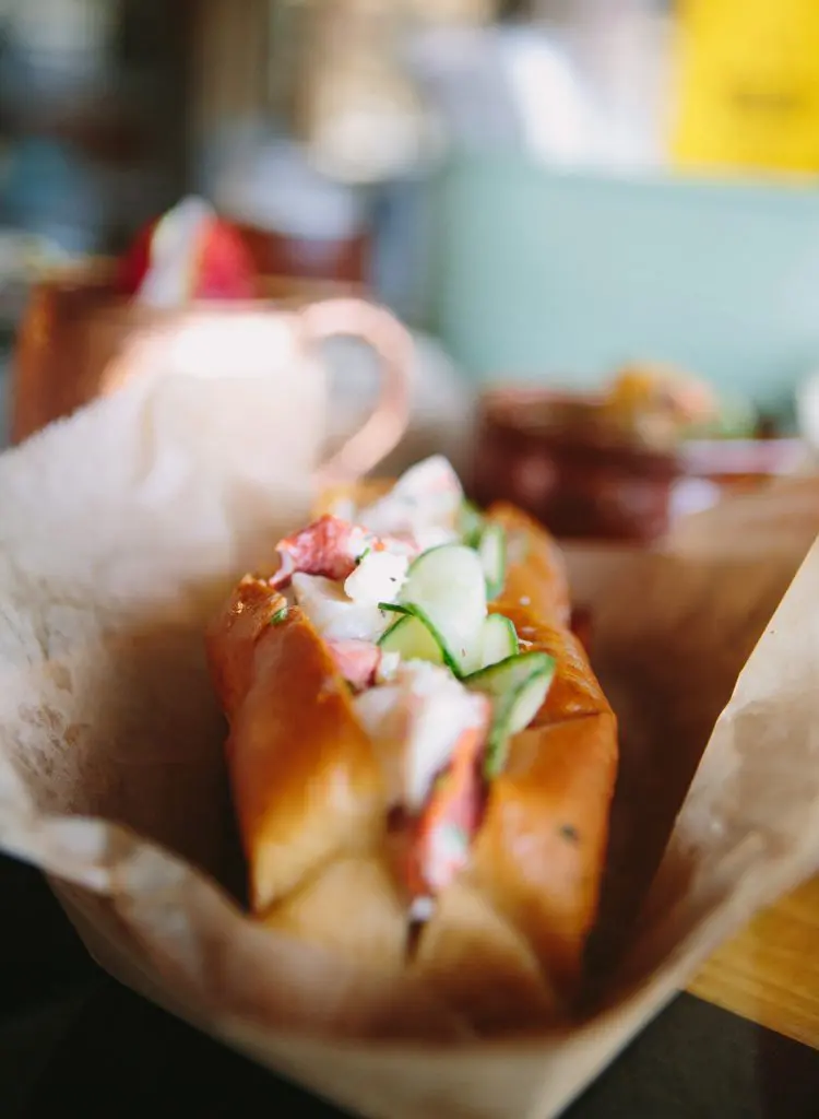 South Bank Seafood Bar's lobster roll 