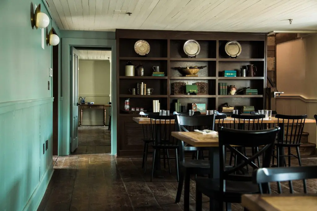 Inside the newly renovated Stagecoach Inn dining room 