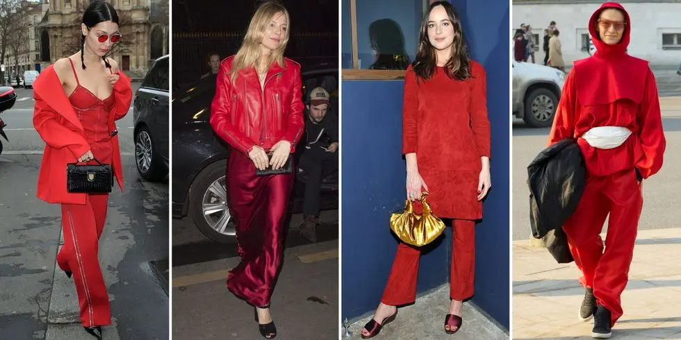 Monochrome red for New York Fashion Week