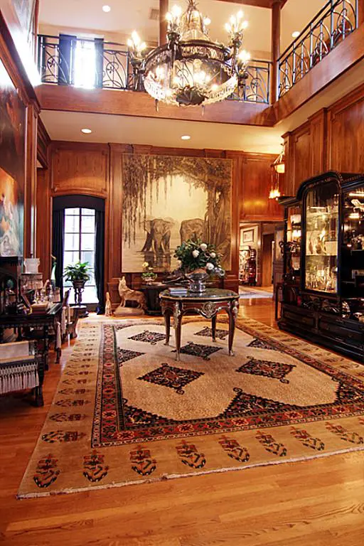 The impressive entry of what was considered Staub's most picturesque home.