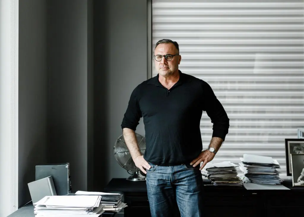 William Middleton at his Houston apartment in the summer of 2017. After a decade, the author has completed a marathon biography set to be published by Knopf, a division of Penguin Random House, with a release date of March 27, 2018. (Photo Max Burkhalter)