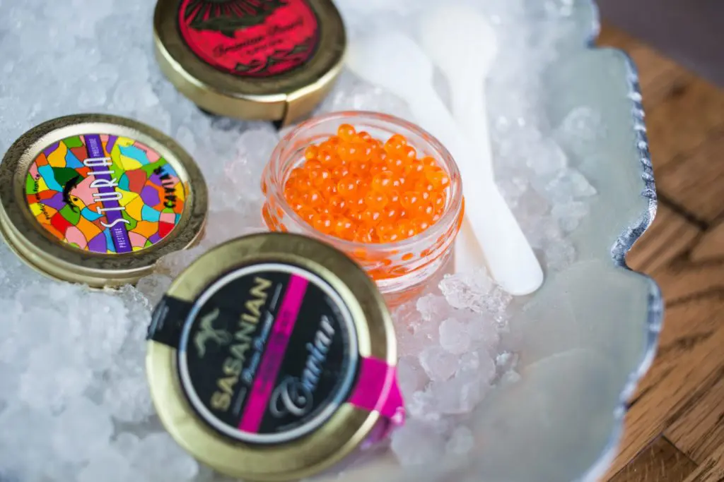 Pair your champagne with a'Bouzy's caviar offerings.  
