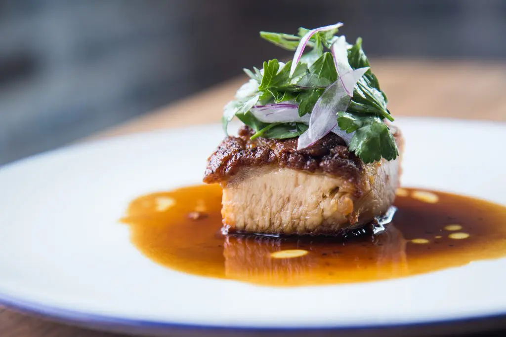 A'Bouzy's slow-cooked porkbelly 