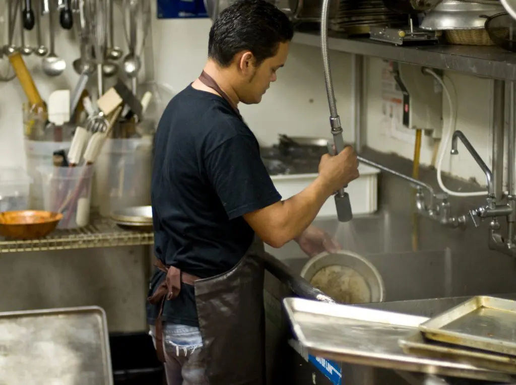 Dishwasher is the hardest, most thankless and often most underpaid job in any restaurant.