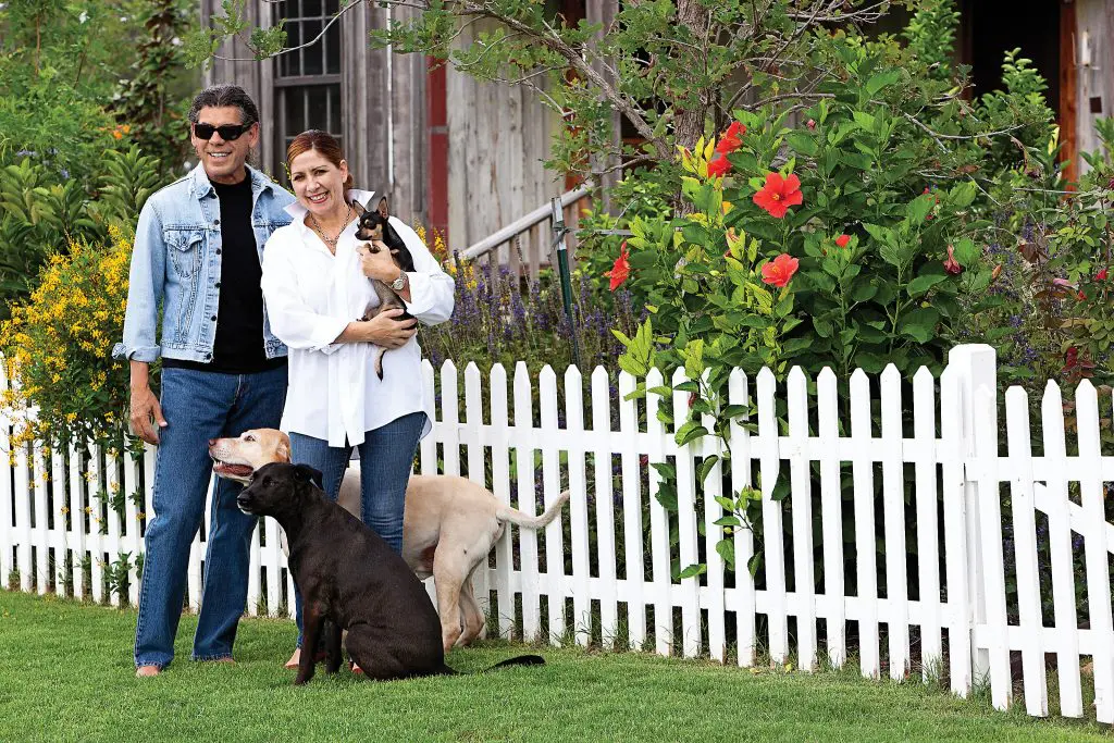 Cinda and Armando Palacios at their Round Top home (Photo Jack Thompson)