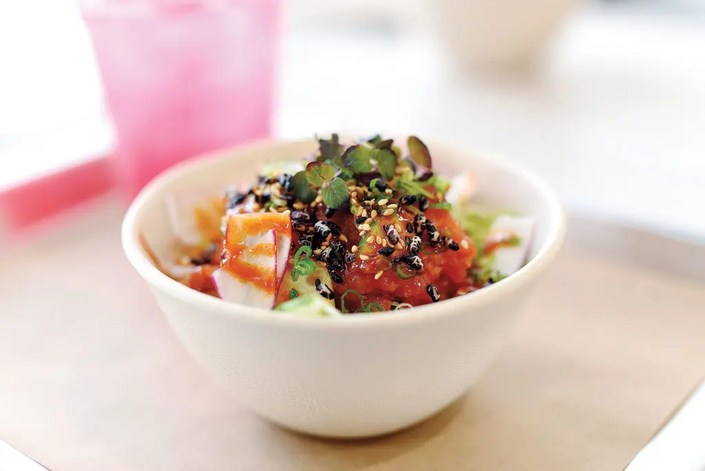 Seaside Poke offers a variety of bowls, including this spicy tuna one.