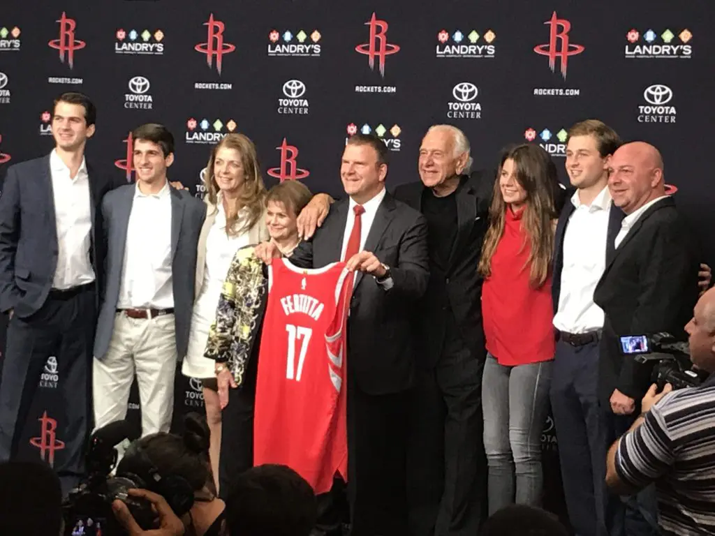 Tilman Fertitta loved that his parents could see him take over ownership of the Houston Rockets.