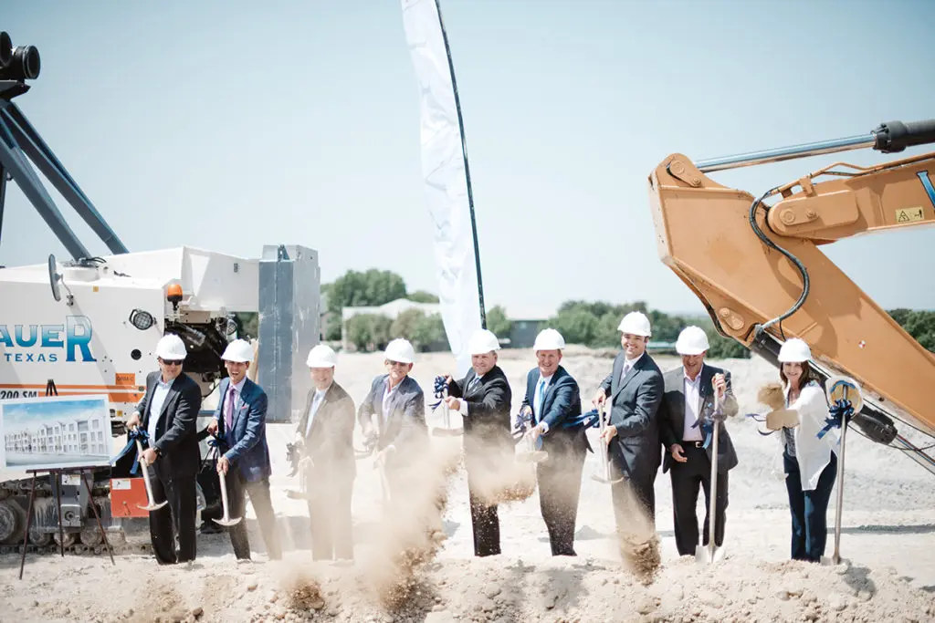 The Corvalla broke ground with an extra flourish, fitting of a special project.