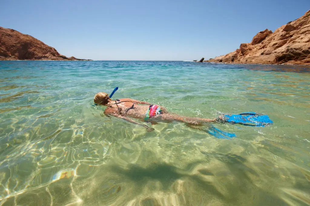 How about a little snorkeling in Santa Maria Bay? The Golden Corridor lives up to its name.