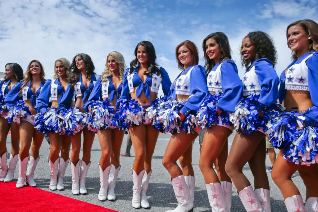 The Dallas Cowboys Cheerleaders. 
