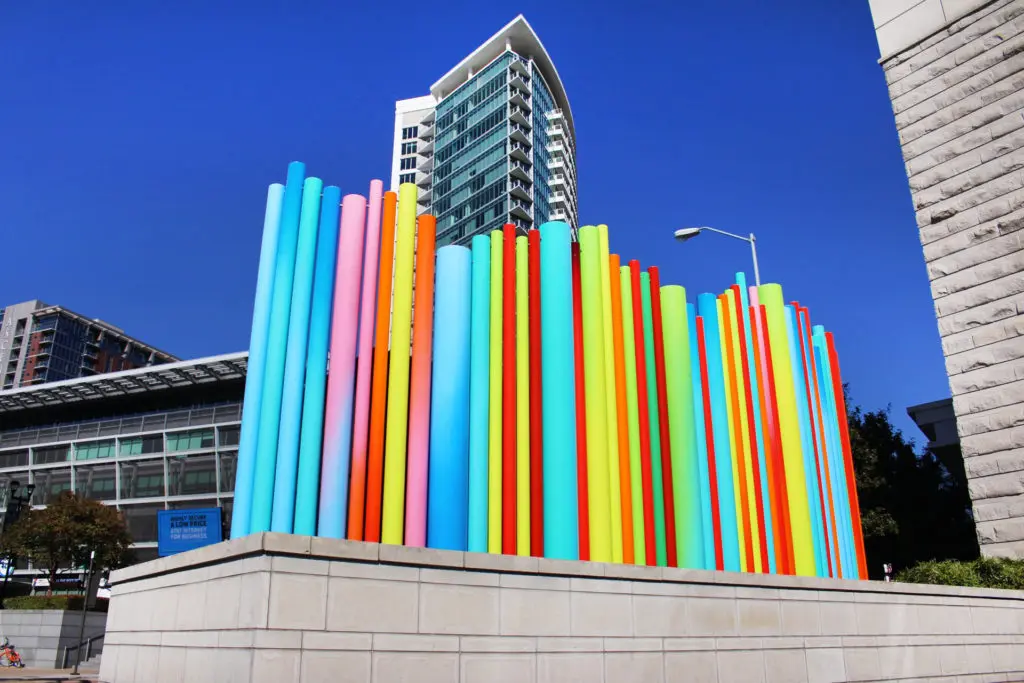 Tim Bavington's sculpture at Victory Park makes quite an impression.