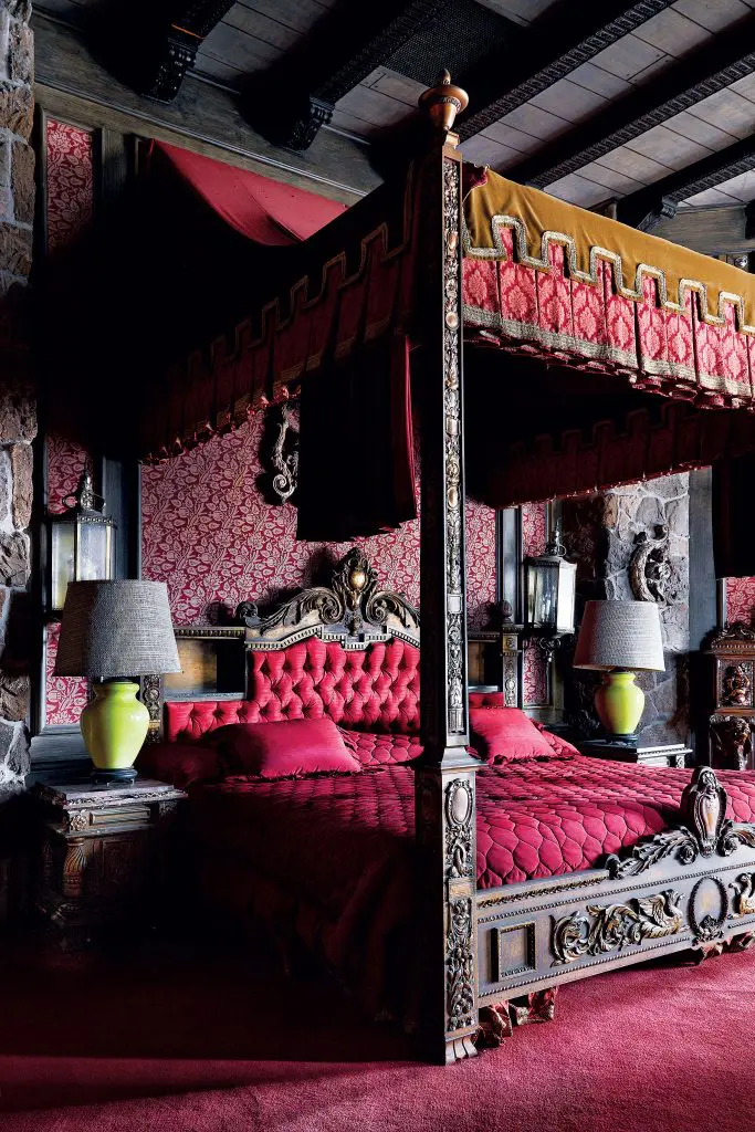 The Crusader Bedroom, the Judge’s personal suite and the first room designed by Harper Goff, the go-to talent for Walt Disney. Besides lending his creativity to Disneyland, Goff had an enviable, Oscar-winning career in Hollywood as a set designer on films from  "Casablanca" to "Willy Wonka & the Chocolate Factory."