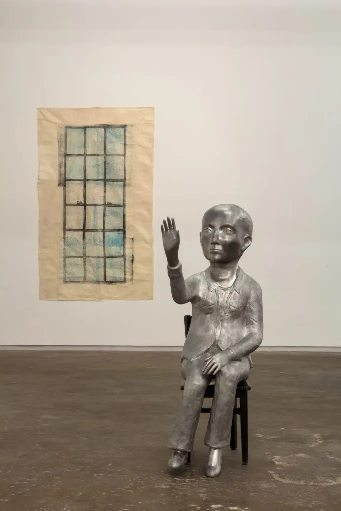 From left: Kiki Smith’s "Untitled (Window)," 2008, and "Annunciation," 2010 (Photo by Kevin Todora)