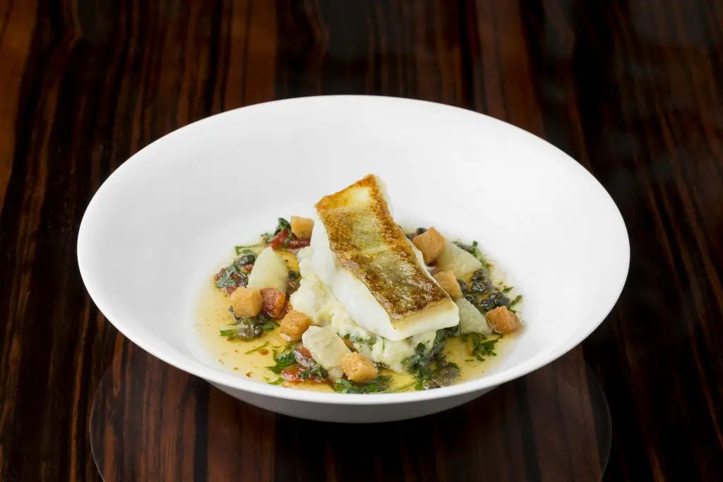 Cabillaud & Brandade entrée (cod, tomato confit, lemon, capers)