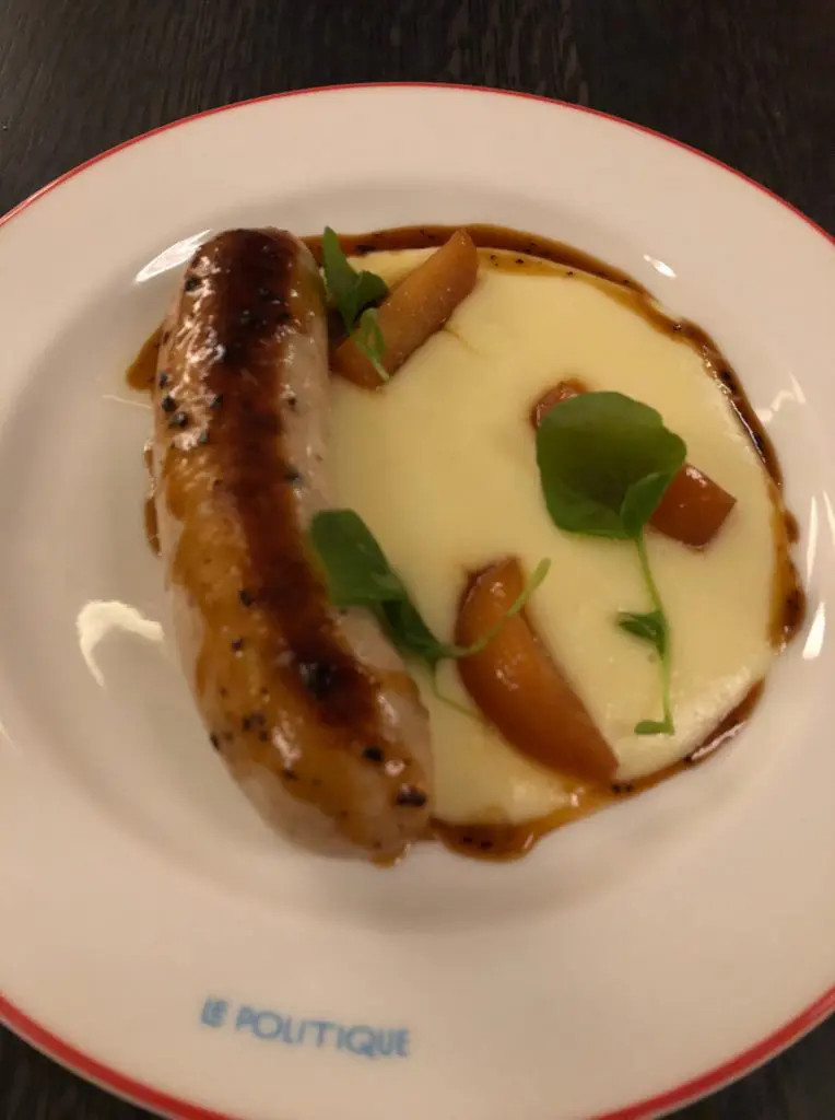 This boudin blanc lacks nothing.