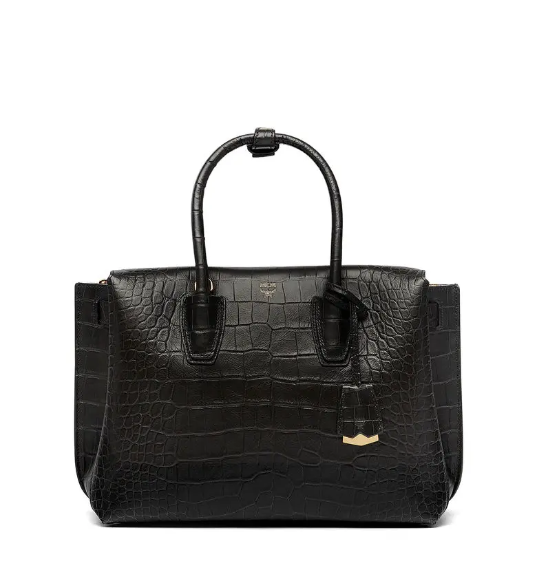 Milla tote in embossed crocodile, $1,110