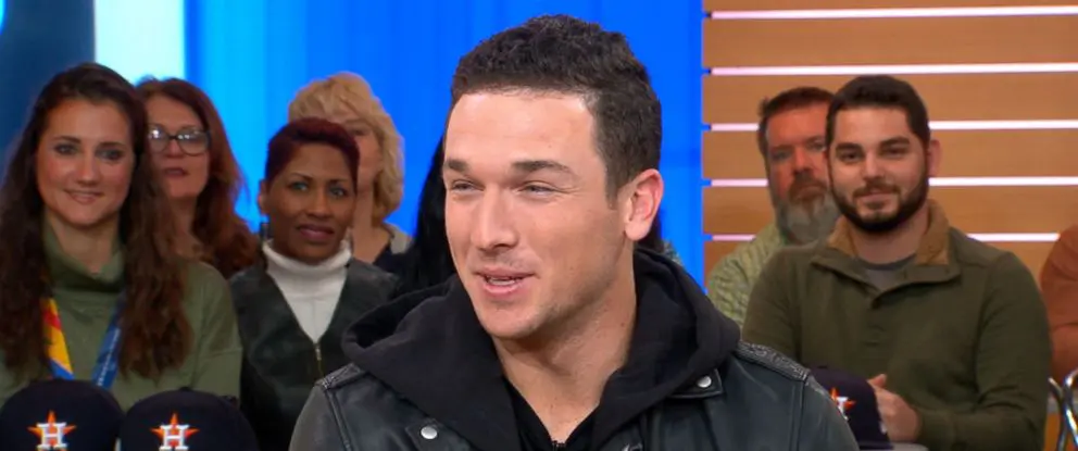Alex Bregman is low key stealing the show in the Astros' World Series euphoria. Here he is on Good Morning America.
