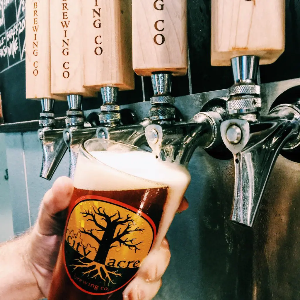 City Acre has five regular beers and five rotating specials. 