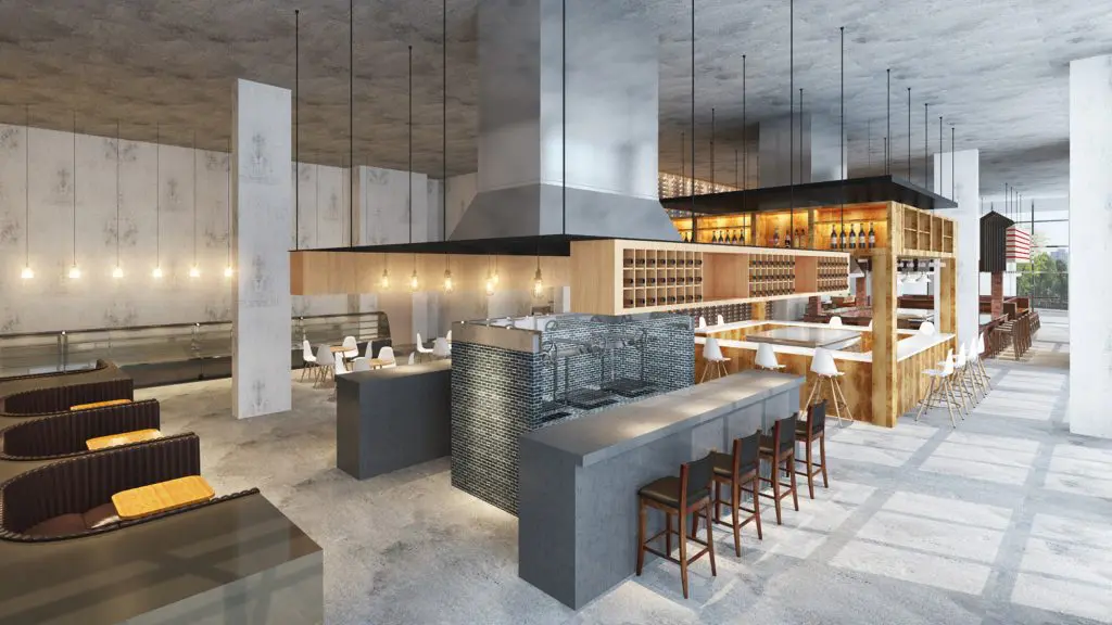 Bravery Chef Hall is taking over a huge space on the ground floor of Hines' Aris Market Square high-rise.