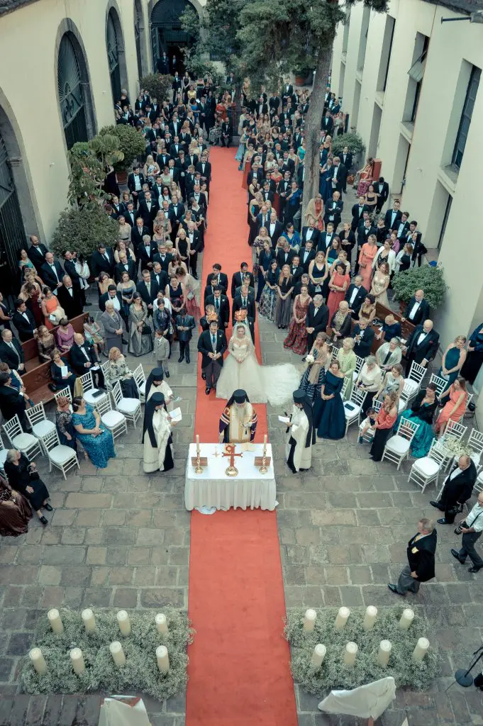 Five priests, including an Archbishop in from Chicago, presided over the Russian Orthodox ceremony.