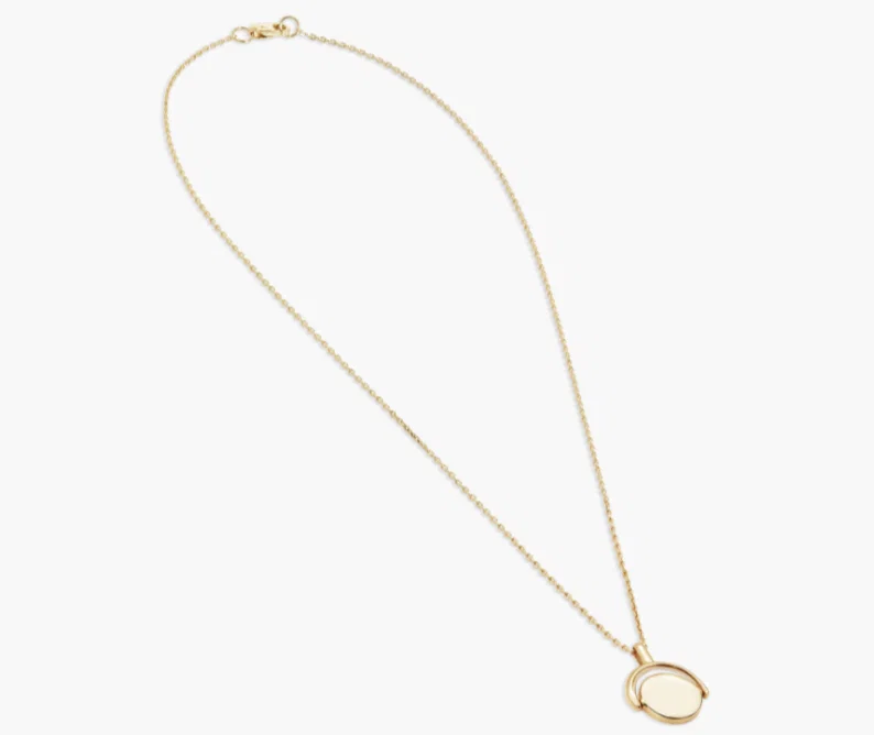 Shinola Small Signet Rotating Pendant with personalization available, $590 