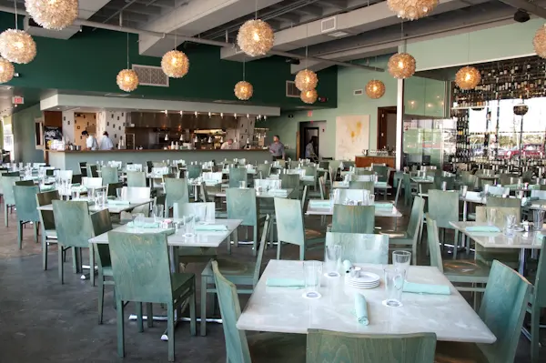 Reef's familiar dining room has been shut down and empty as it goes through a Harvey rebuild. Here, it's shown pre-flood.