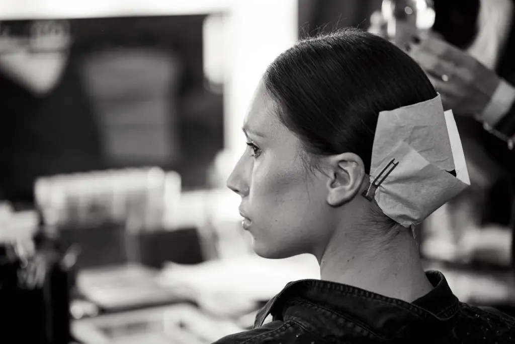 Preparations involved hair and makeup choreographed to every look.