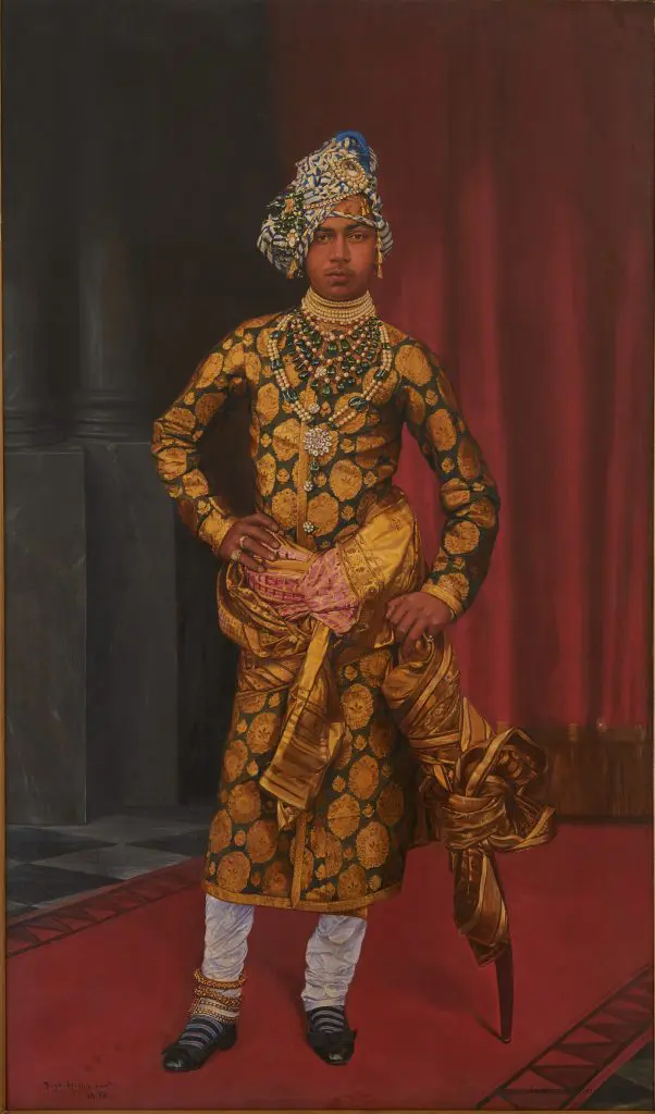 Bert Harris’ "Portrait of Maharaja Sardar Singh," 1896, at the Museum of Fine Arts, Houston (Collection Umaid Bhawan Palace, photo Neil Greentree)