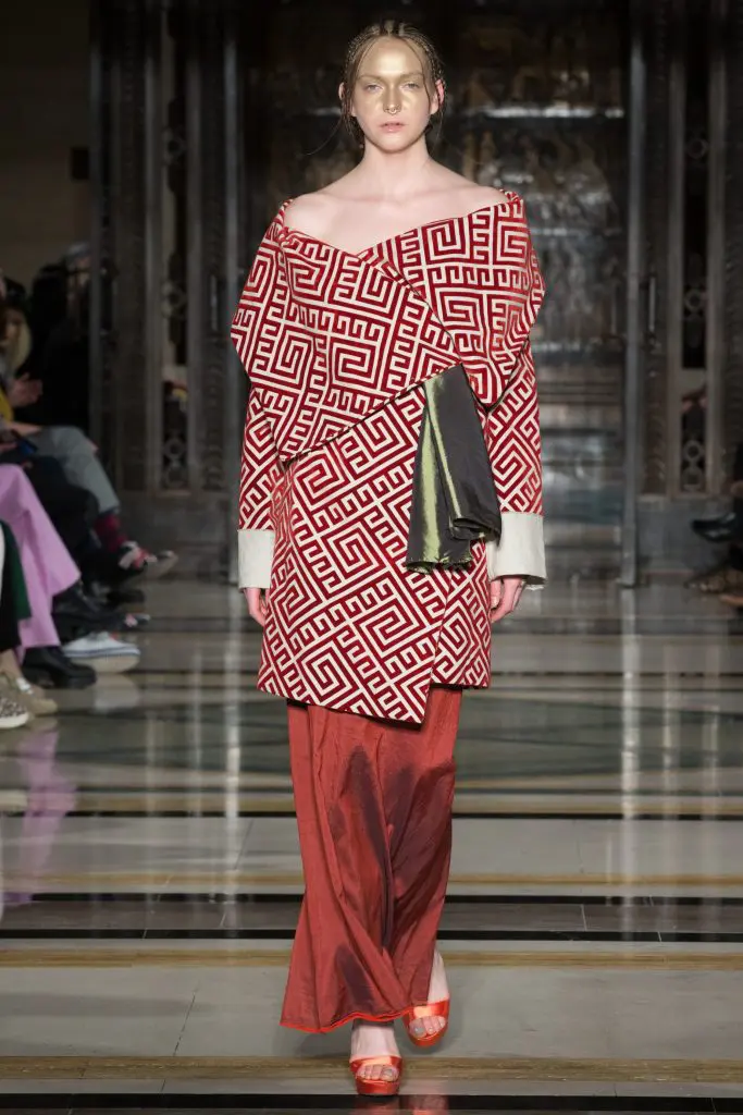 The entire collection debuted at London Fashion Week in collaboration with Fashion for Conservation.