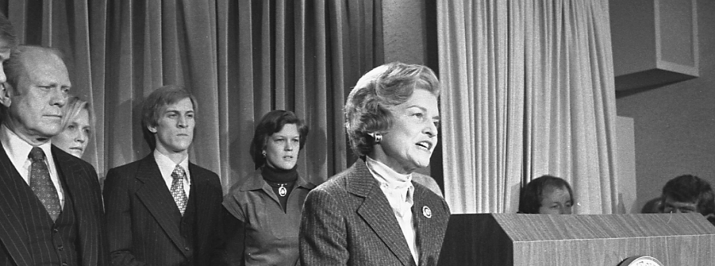 Betty Ford always cut a striking figure while advocating as First Lady.