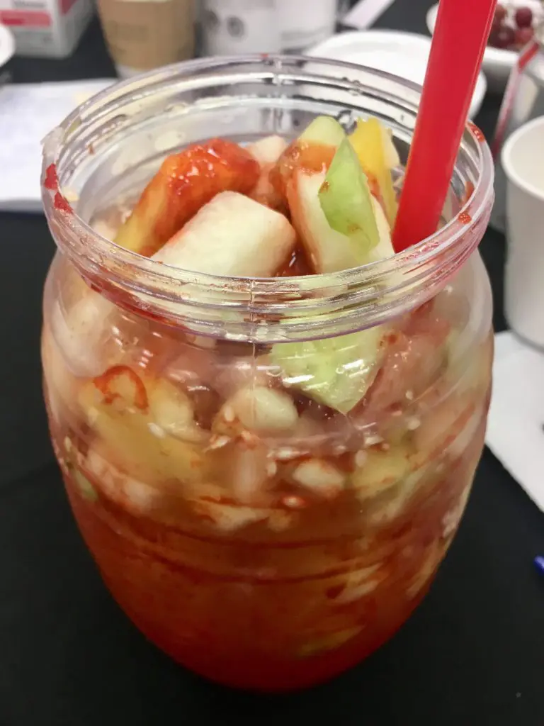 Jicama, apples, and cucumber make this an intriguing, refreshing juice. 