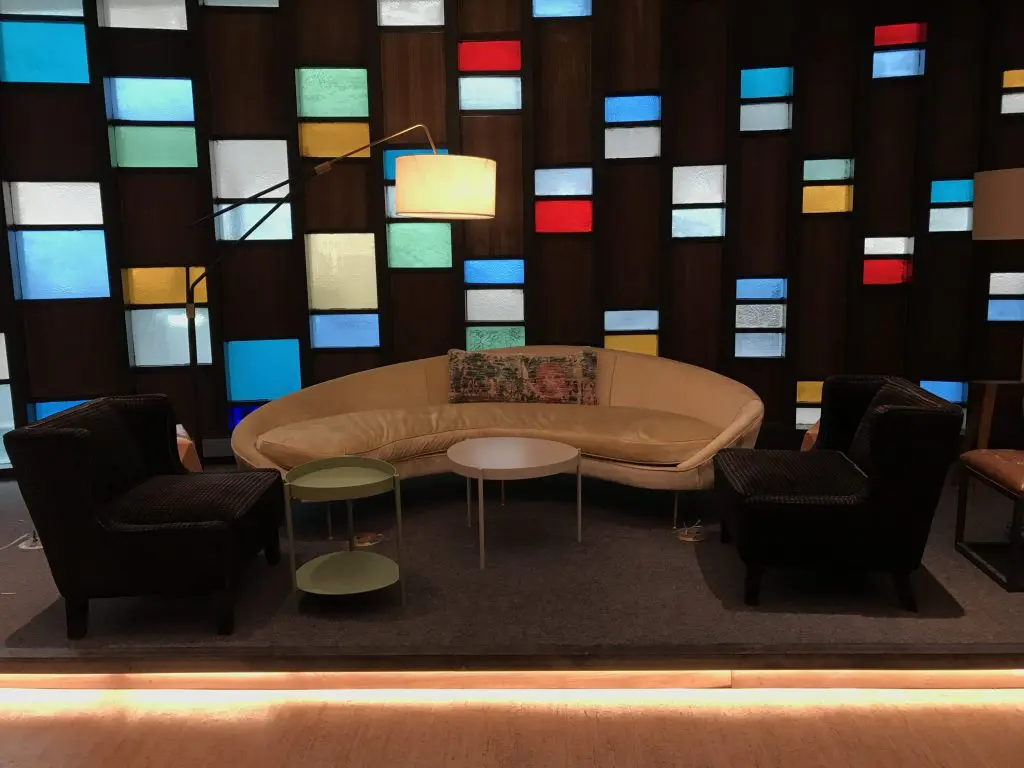 The retro decor is a nod to The Statler's rich past. 
